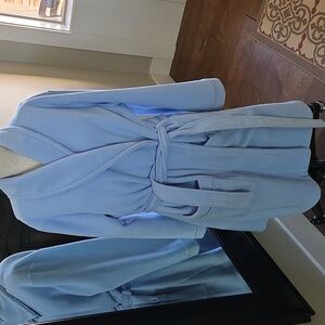 Charter Club Light Blue Belted Seriously Cozy Robe Size XL